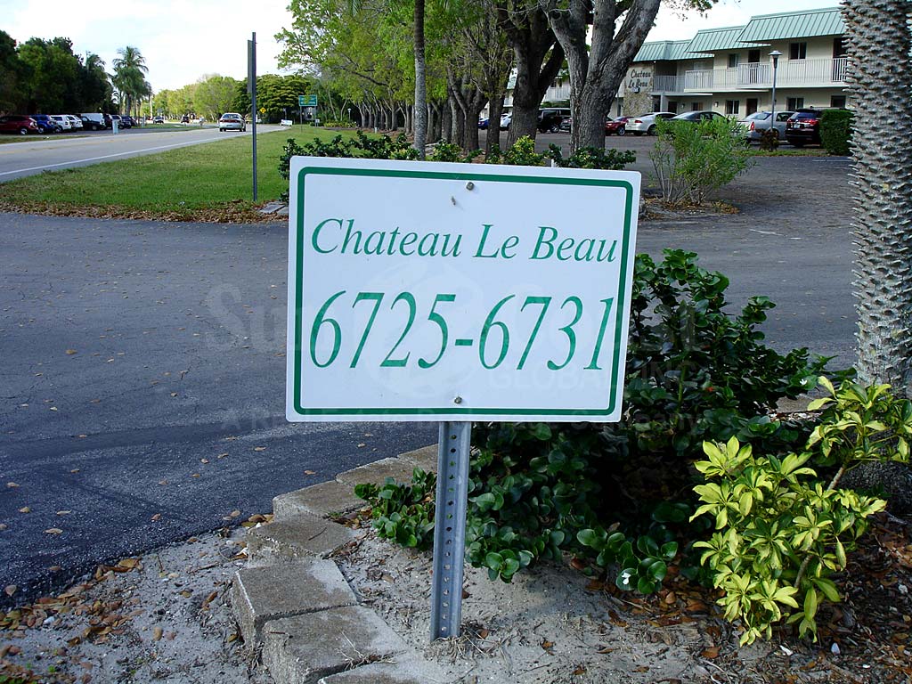 Chateau Le Beau Signage